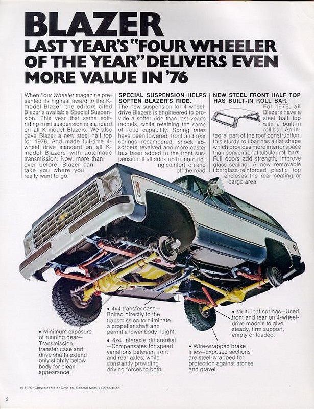1976 Chevrolet Blazer Brochure Page 5